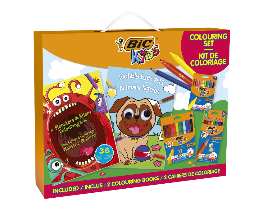 Kit de colorat - Creioane, carioci, creioane cerate - Bic Kids | Bic - 5 | YEO