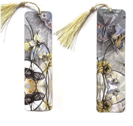 Semn de carte - Fantasy Fashion - Narcise si Fluturi | Bobei Art