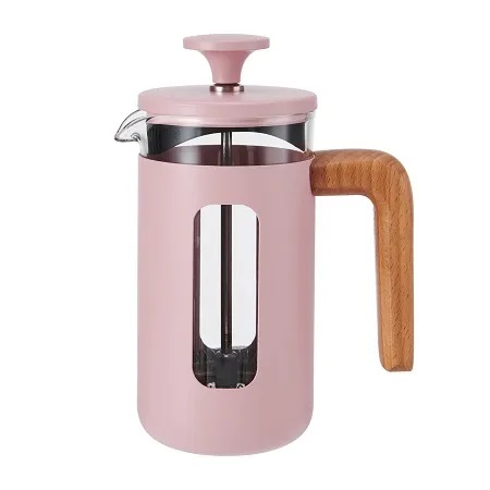 Cafetiera French Press - Pisa - Pink Wood Handle 3 cups | Creative Tops