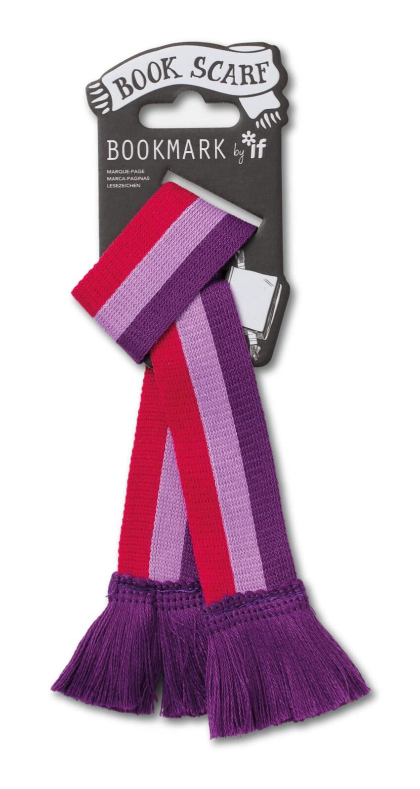 Semn de carte - Book Scarf - Pink and Purple | If (That Company Called) - 2 | YEO