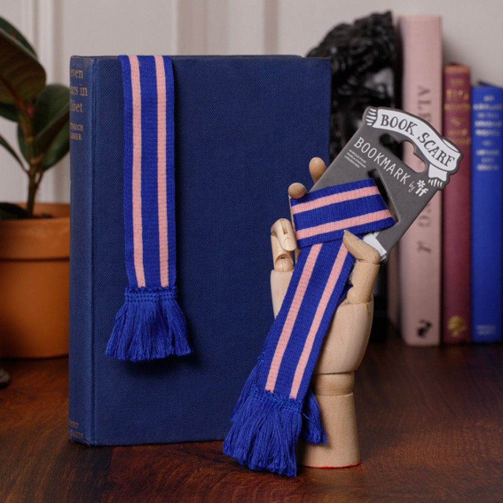 Semn de carte - Book Scarf - Blue and Pink | If (That Company Called)