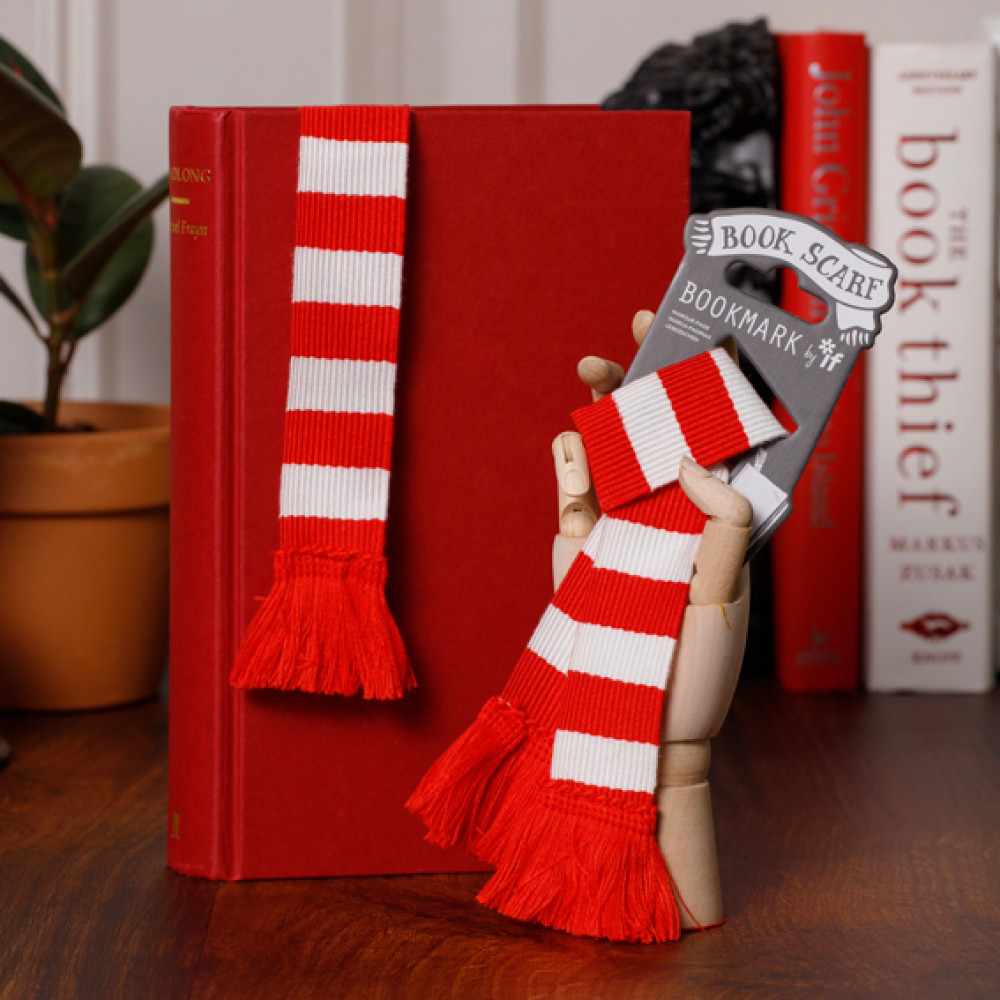 Semn de carte - Book Scarf - Red and White | If (That Company Called)