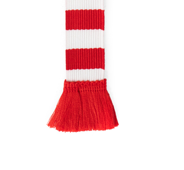 Semn de carte - Book Scarf - Red and White | If (That Company Called) - 1 | YEO