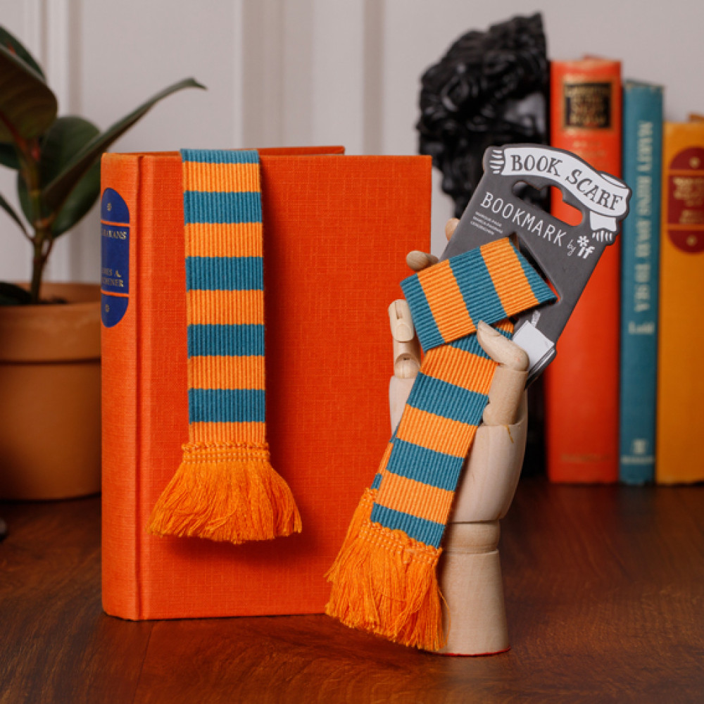 Semn de carte - Book Scarf - Teal and Orange | If (That Company Called)