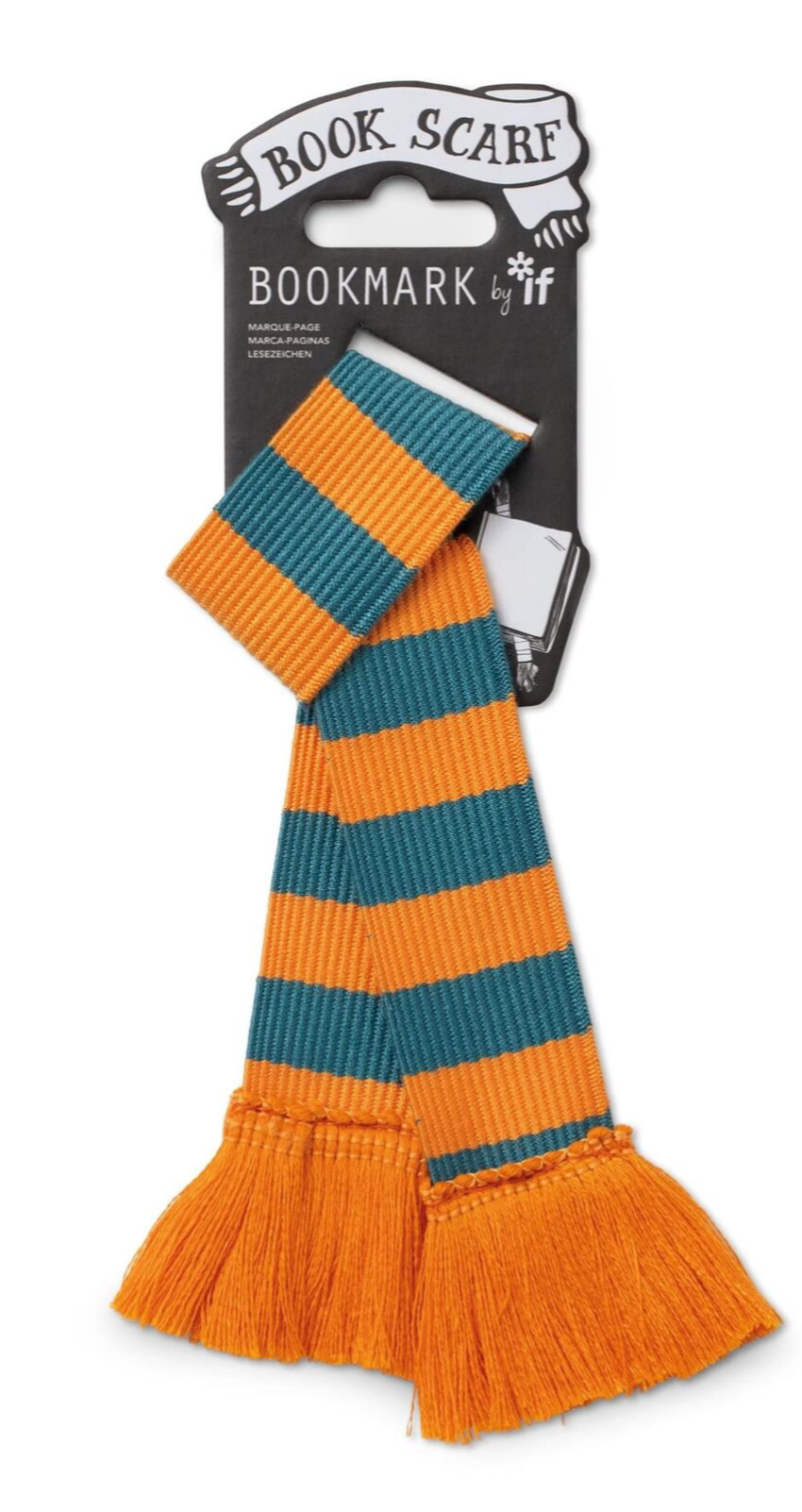 Semn de carte - Book Scarf - Teal and Orange | If (That Company Called) - 2 | YEO