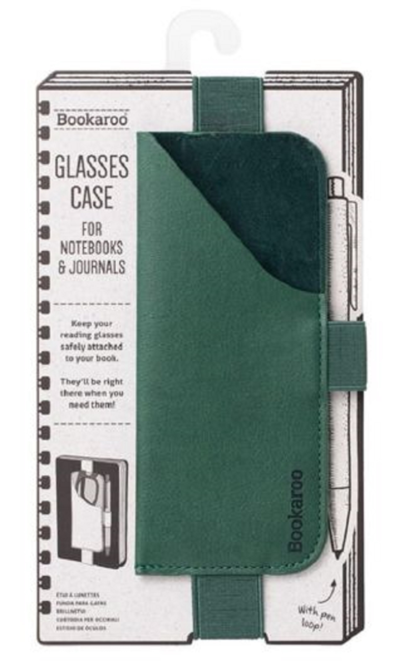 Etui ochelari + Pix - Bookaro - Verde | If (That Company Called)