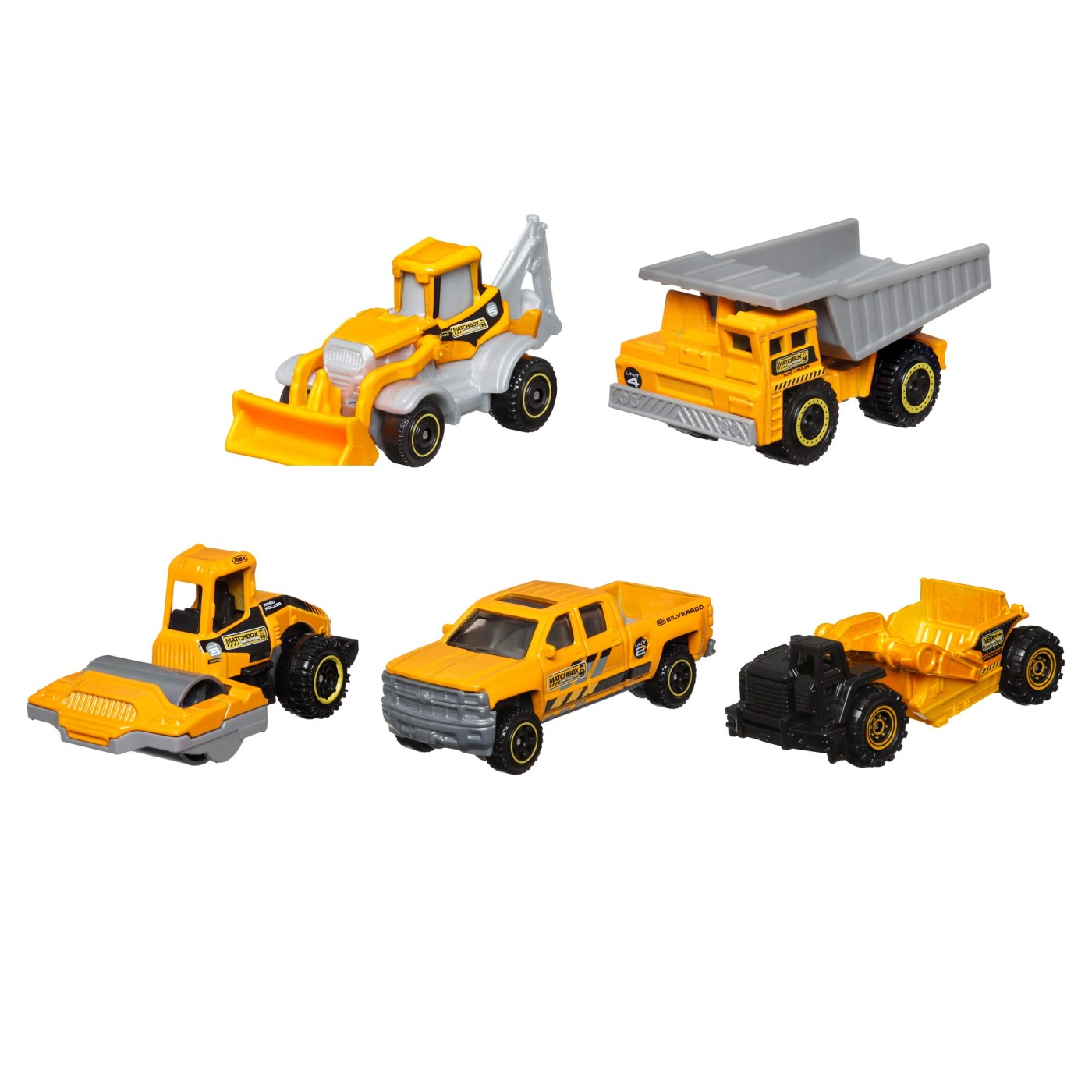 Set 5 masini metalice - MBX Construction | Mattel - 9
