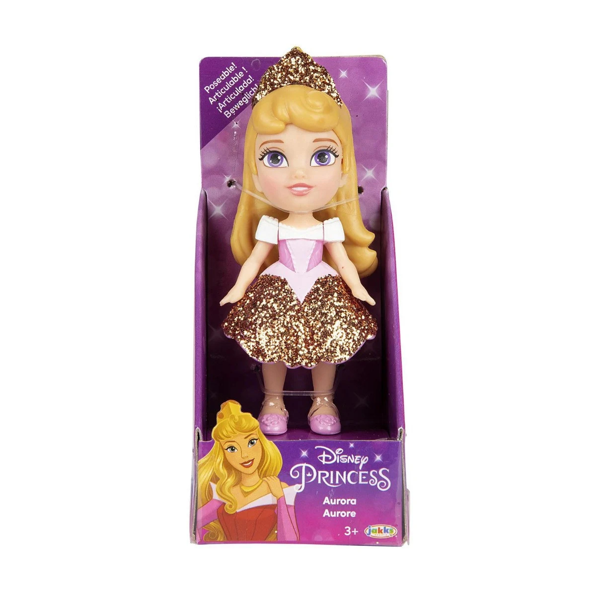 Figurina - Disney Princess - Aurora, 9cm | Mattel - 3 | YEO