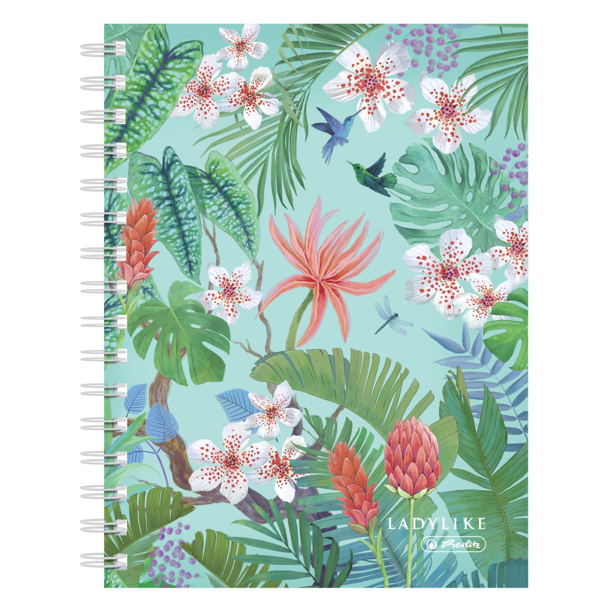 Caiet cu spirala - Matematica, A5, 100 file - Ladylike Jungle | Herlitz