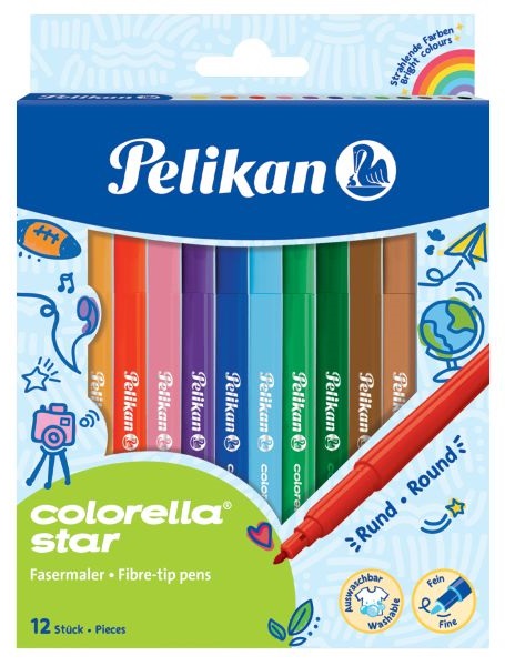 Set 12 carioci - Colorella Star | Pelikan