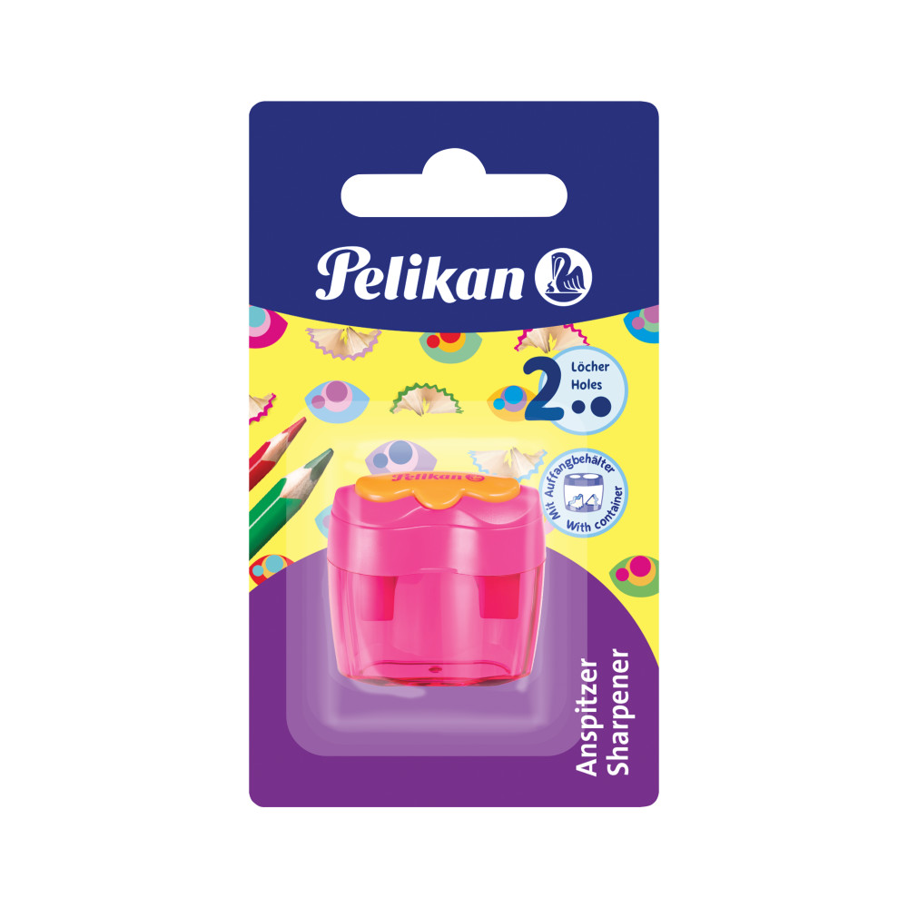 Ascutitoare - Plastic dubla cu container (diverse culori) | Pelikan - 1 | YEO