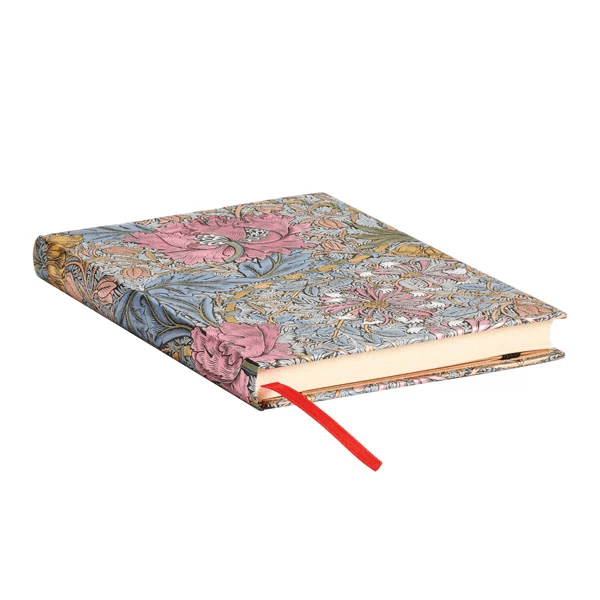 Jurnal - Midi, Lined - William Morris - Morris Pink Honeysuckle | Paperblanks