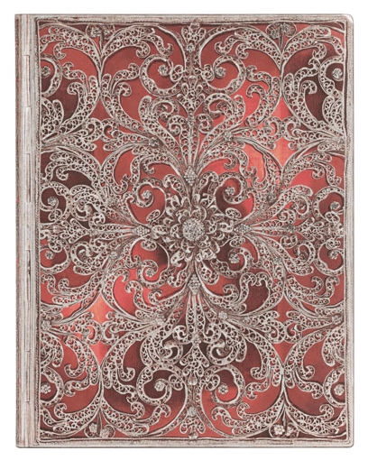 Carnet - Ultra, Lined - Silver Filigree - Garnet | Paperblanks - 1 | YEO