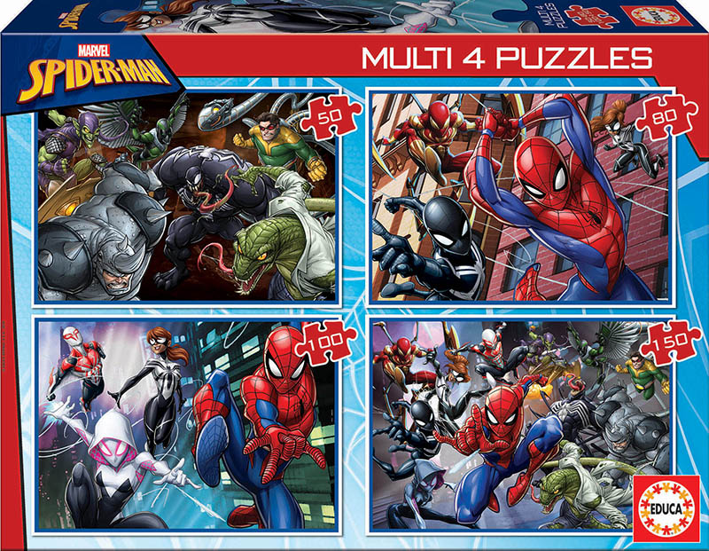 Puzzle 4in1 piese - Ultimate Spider-Man | Educa