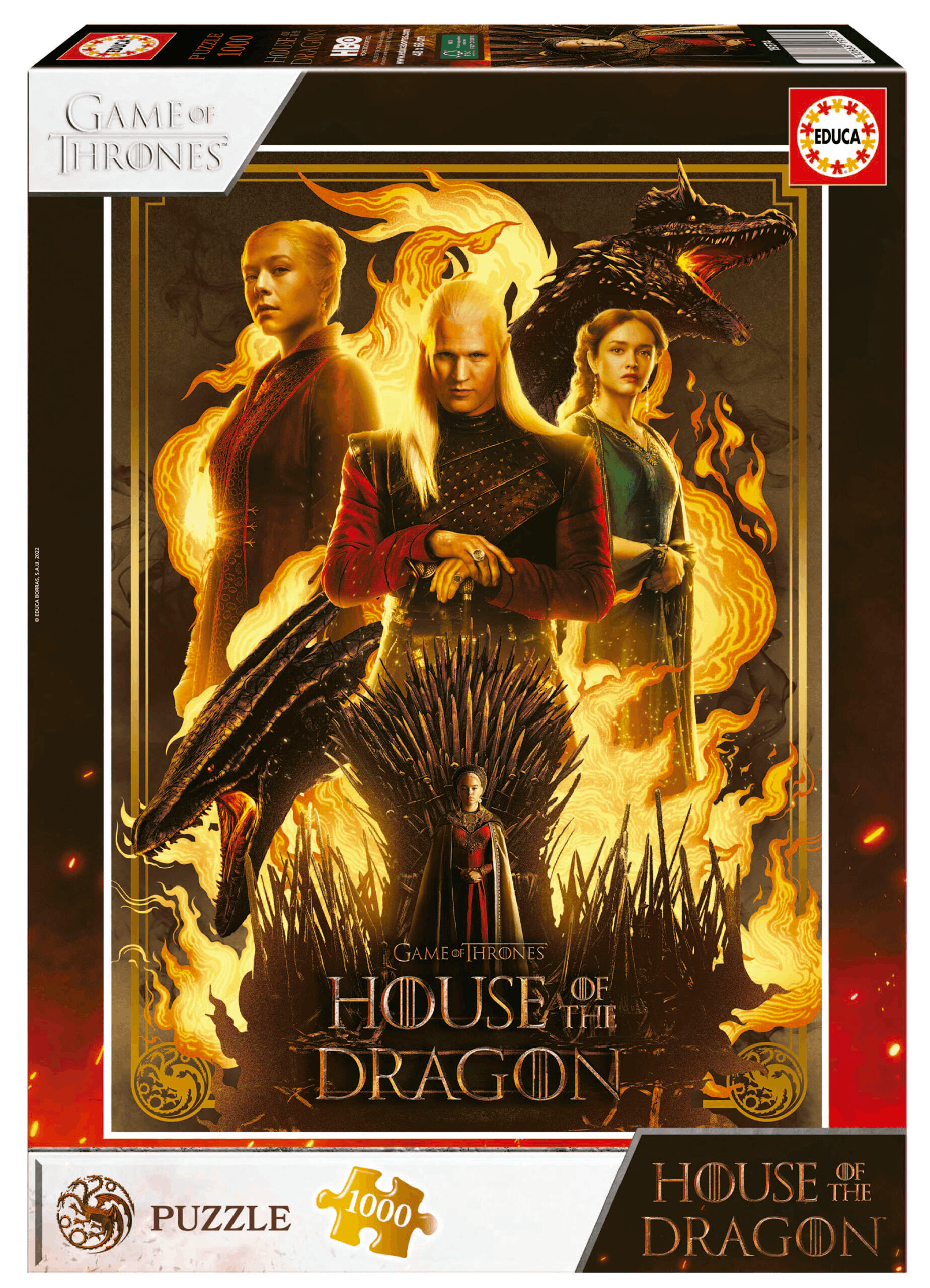 Puzzle 1000 piese - Game of Thrones - House Of The Dragon | Educa