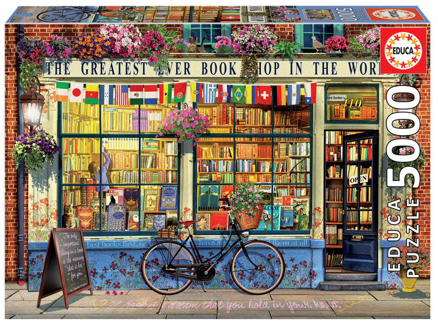 Puzzle 5000 piese - Greatest Bookshop in the World | Educa