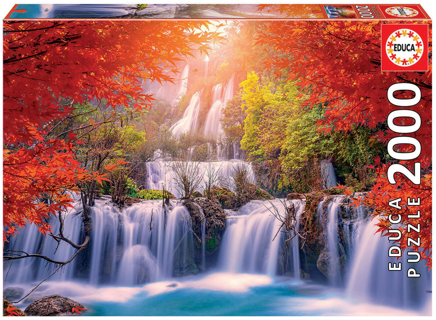 Puzzle 2000 piese - Waterfall in Thailand | Educa