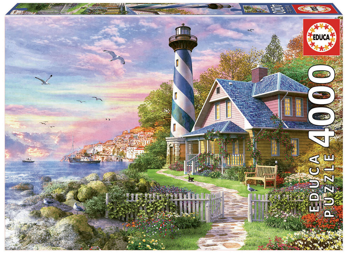 Puzzle 4000 piese - Lighthouse at Rock Bay | Educa - 1