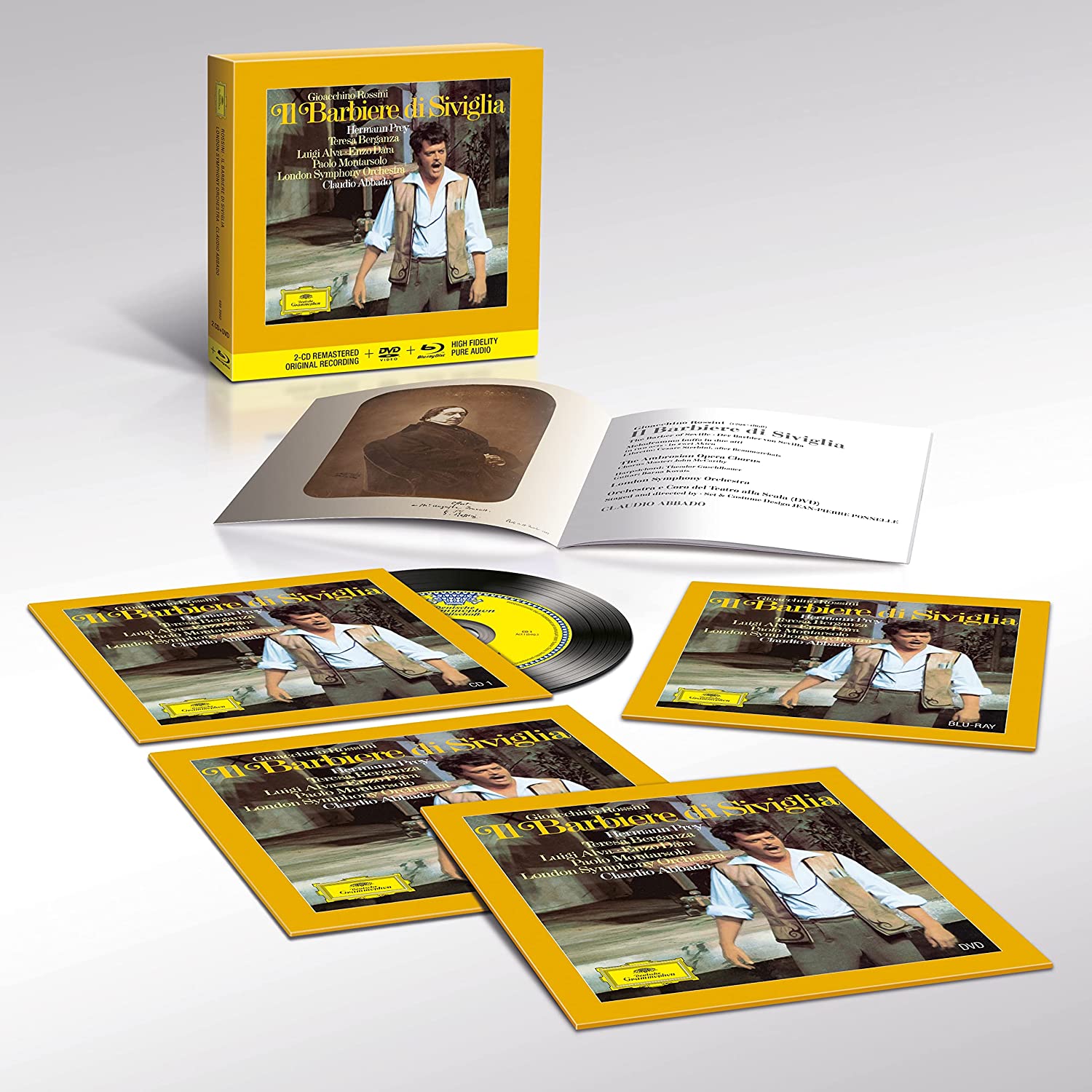 Rossini: Il Barbiere Di Siviglia (2CD+DVD+Blu-ray Audio) | Claudio Abbado, London Symphony Orchestra, Teresa Berganza, Hermann Prey, Luigi Alva, Enzo Dara