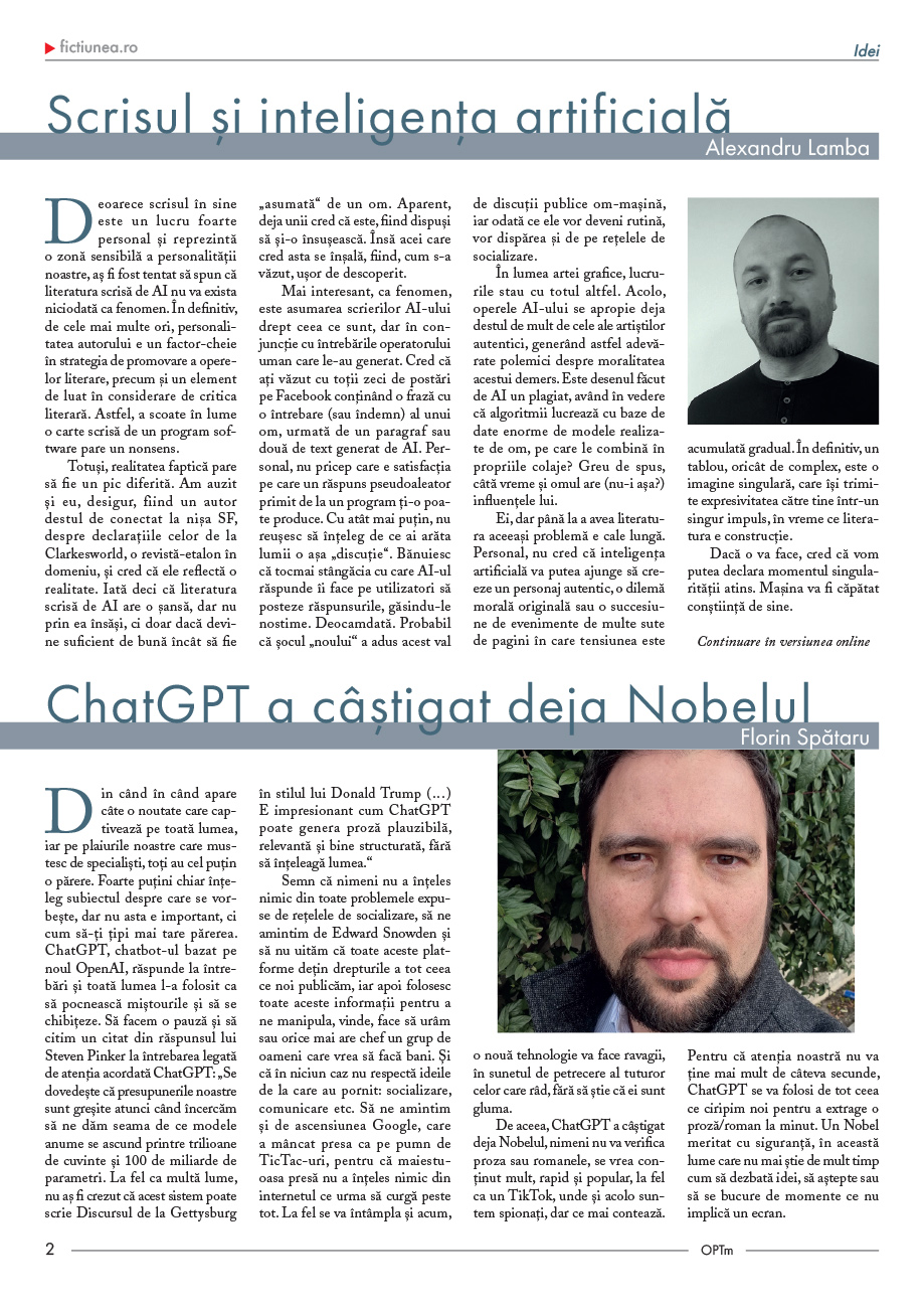 Fictiunea OPTm - Nr. 64, 20 martie 2023 |