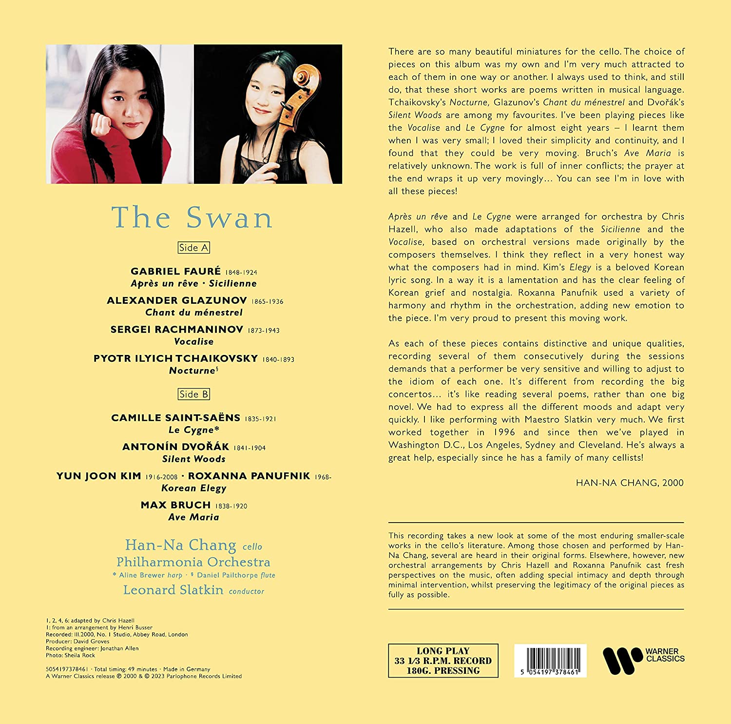 The Swan - Vinyl | Han-Na Chang, Leonard Slatkin, Various Composers