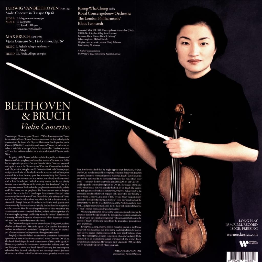 Beethoven: Violinkonzert / Bruch: Violinkonzert No. 1 - Vinyl | Max Bruch, Ludwig Van Beethoven, Kyung Wha Chung