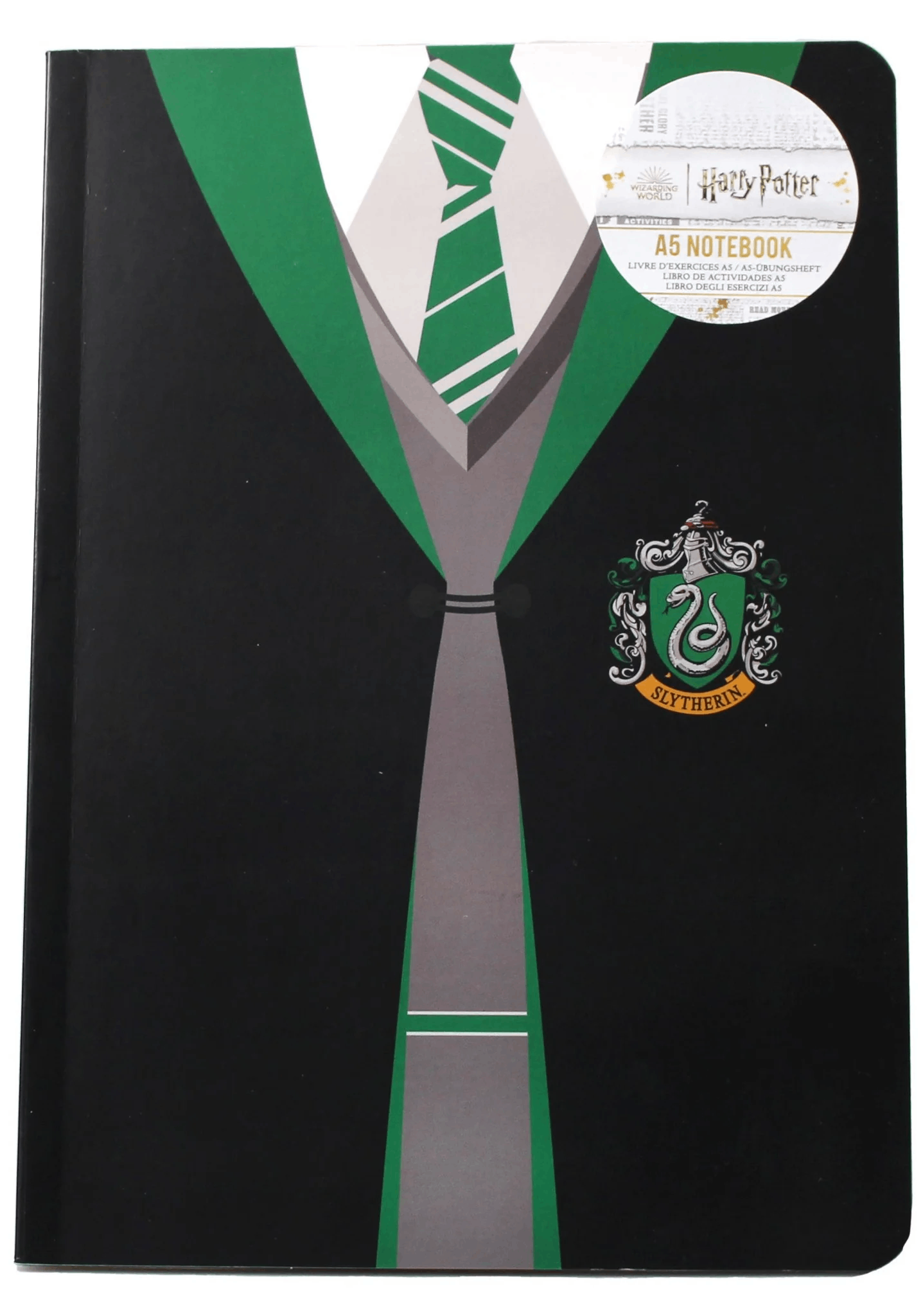 Carnet A5 - Harry Potter - Uniform Slytherin | Half Moon Bay