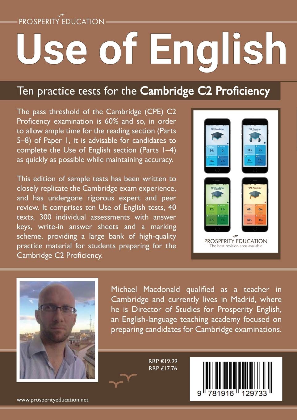 Use of English: Ten practice tests for the Cambridge C2 Proficiency | Michael Macdonald