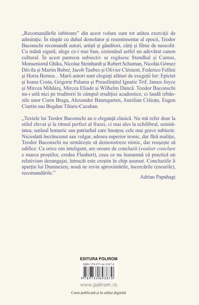 Faclia de smalt | Teodor Baconschi