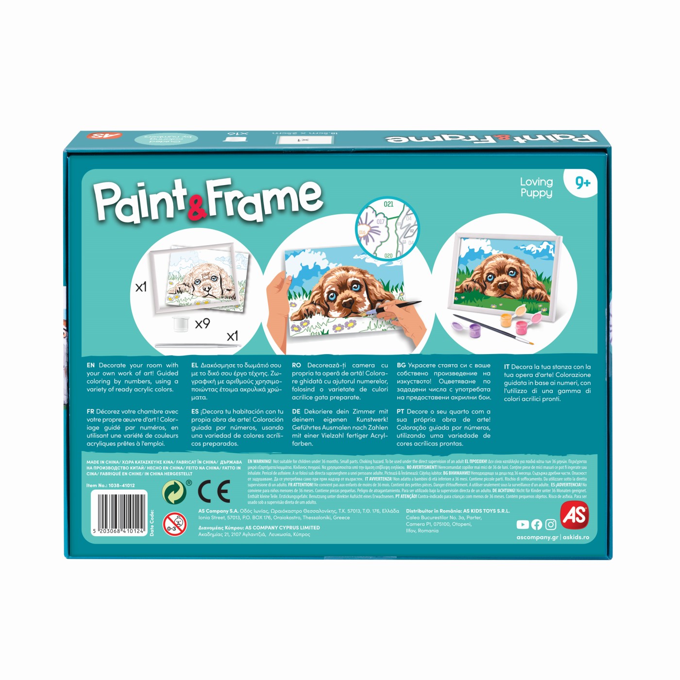 Set pictura - Paint & Frame - Catelusul iubitor | As - 5 | YEO