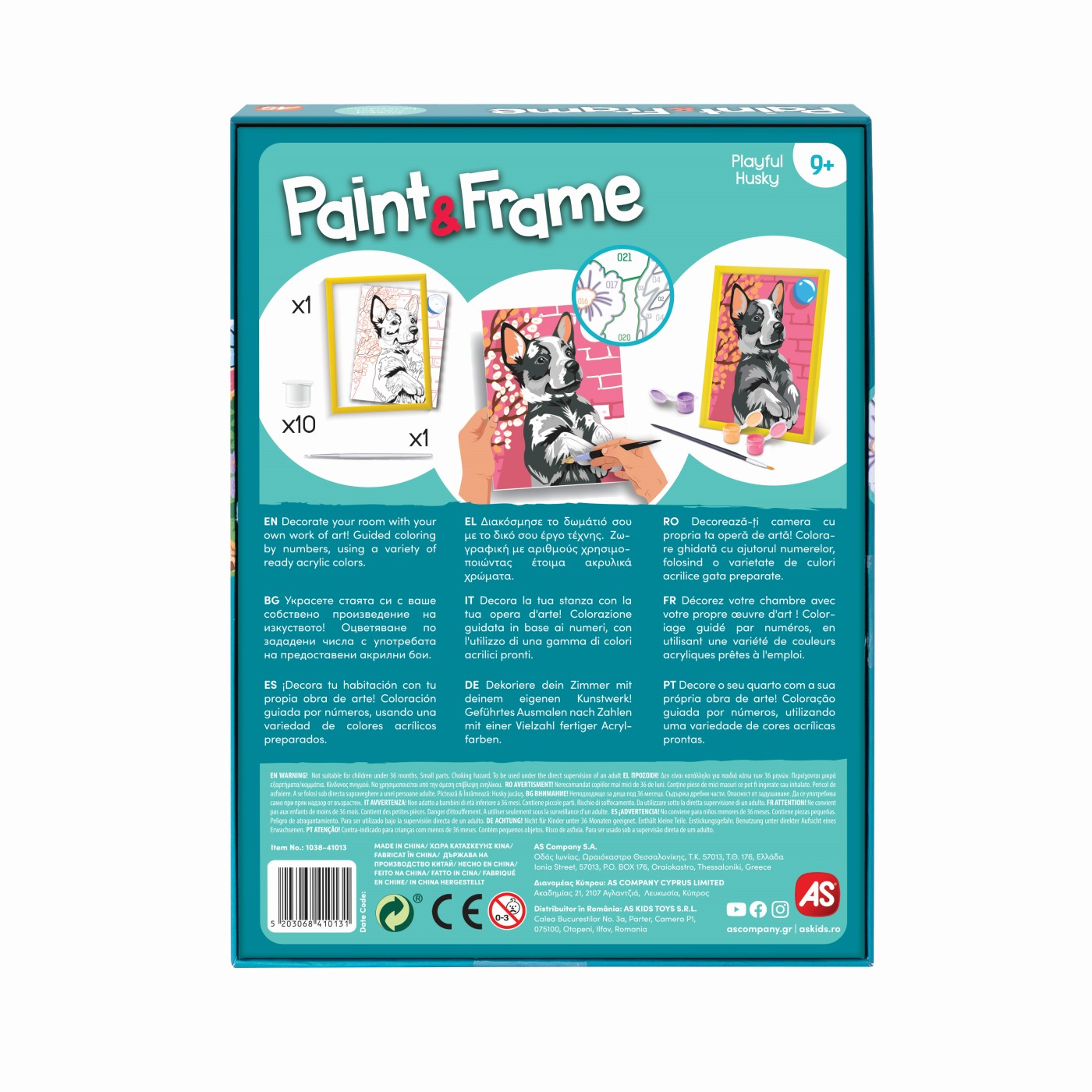 Set pictura - Paint & Frame - Husky jucaus | As - 6 | YEO