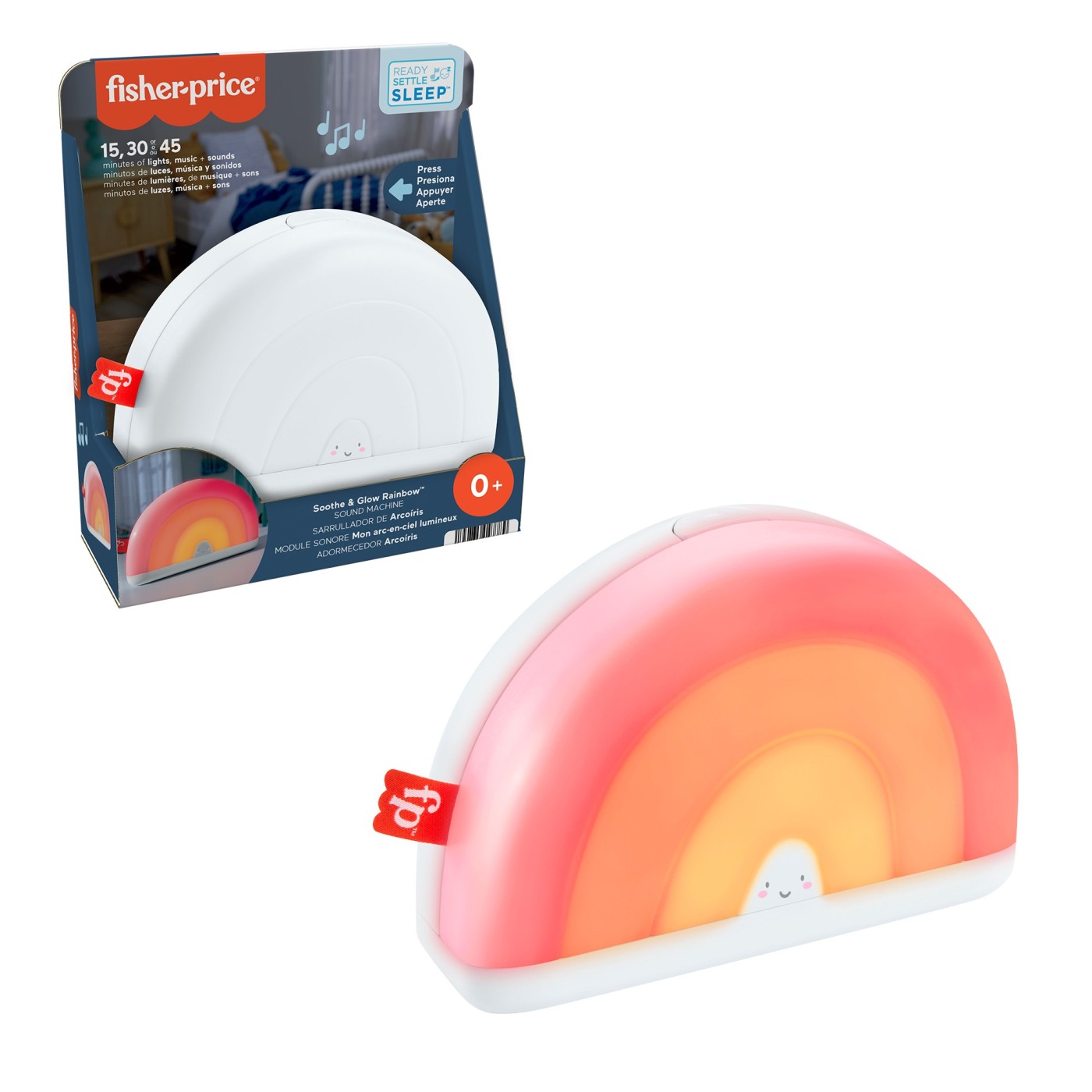 Jucarie interactiva - Soothe & Glow Rainbow | Fisher-Price - 3 | YEO