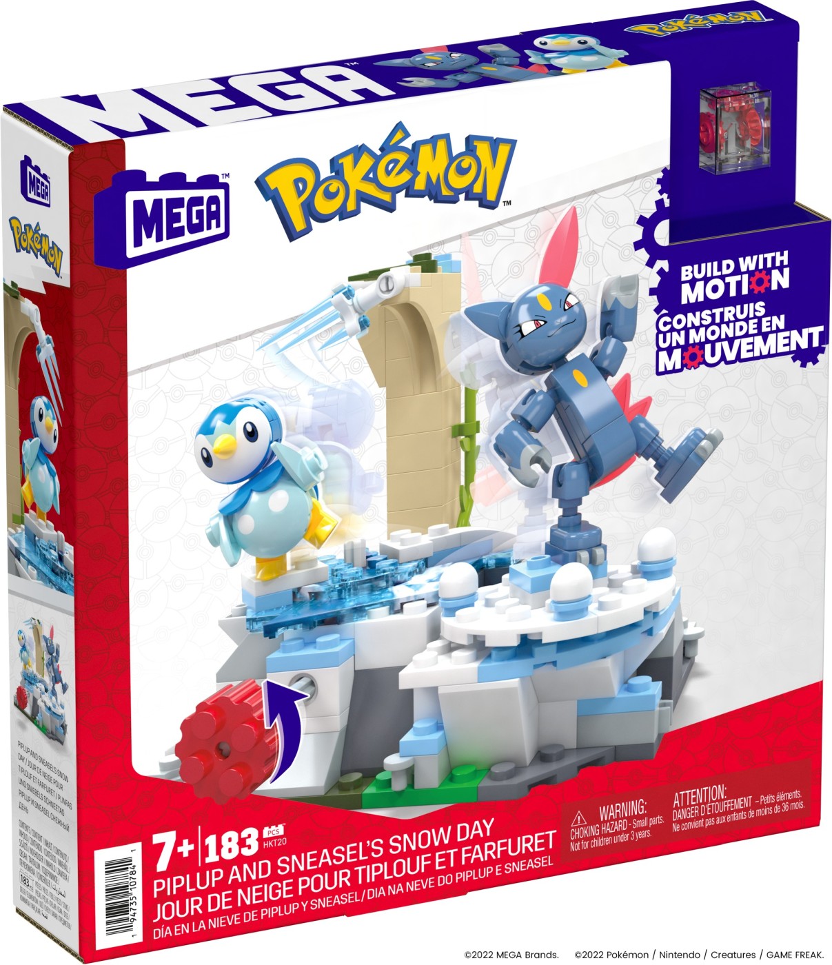 Set de constructie - Mega - Pokemon Piplup and Sneasel\'s Snow Day | Mattel - 1 | YEO