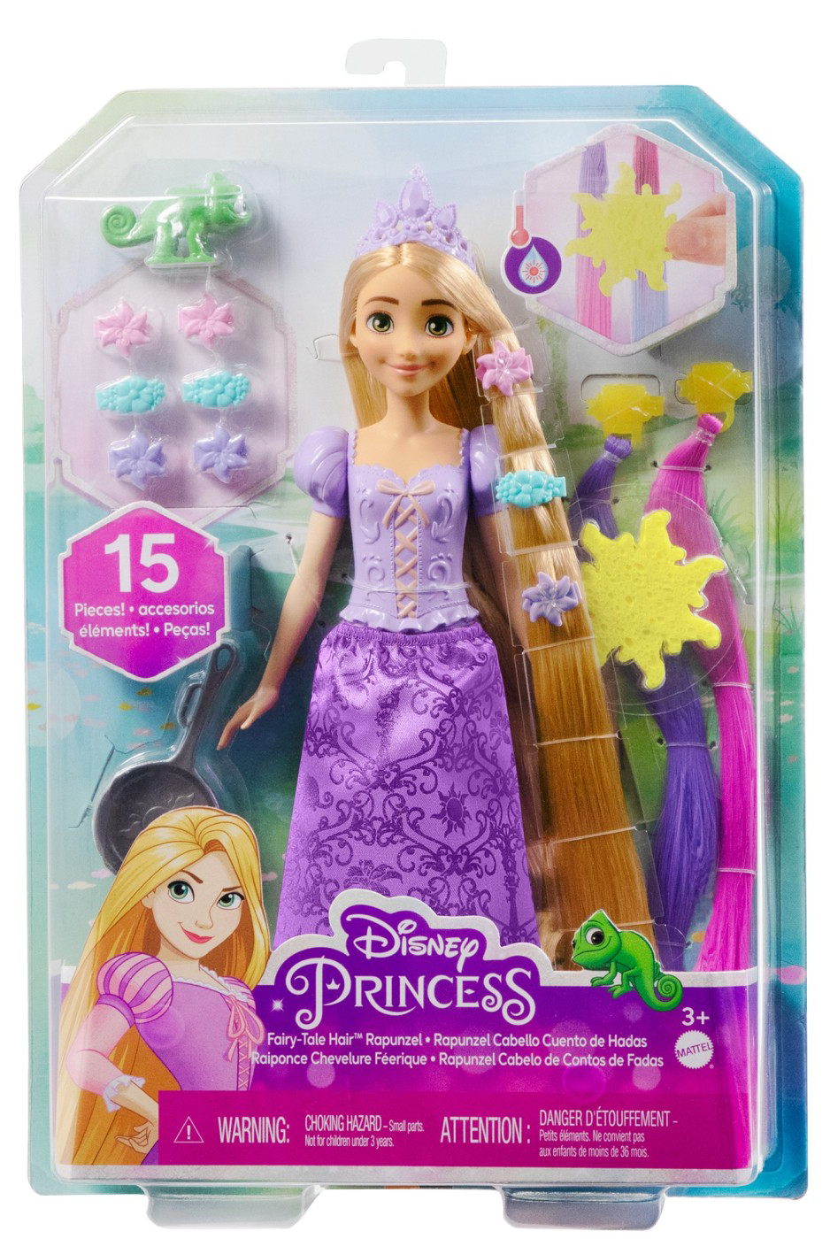 Papusa - Disney Princess - Fairy-Tale Hair Rapunzel | Mattel - 7 | YEO