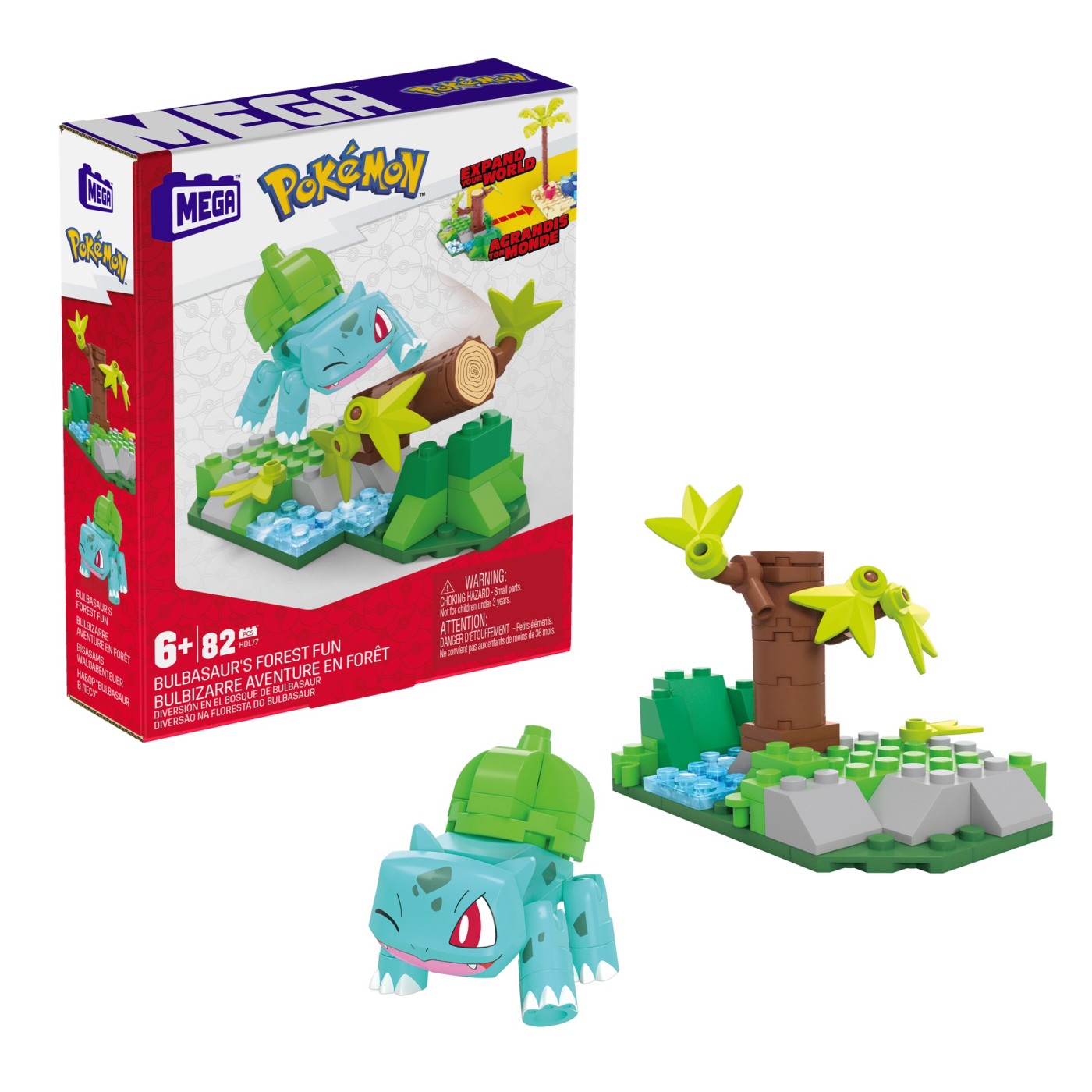 Set de constructie - Mega - Pokemon Bulbasaur\'s Forest Fun | Mattel