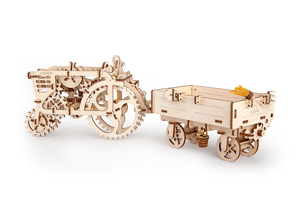 Puzzle mecanic - Remorca tractor | Ugears - 1