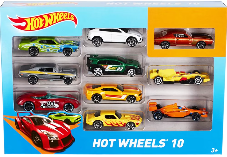 Set 10 masinute - Hot Wheels, Scara 1:64 | Mattel