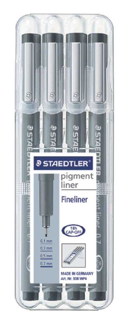 Liner pigment - set 4 bucati | Staedtler