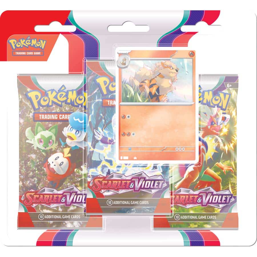 Pokemon TCG: Scarlet & Violet - 3 Blister Booster - doua modele | The Pokemon Company