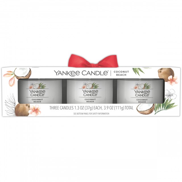 Set 3 lumanari parfumate - Mini - Coconut Beach | Yankee Candle