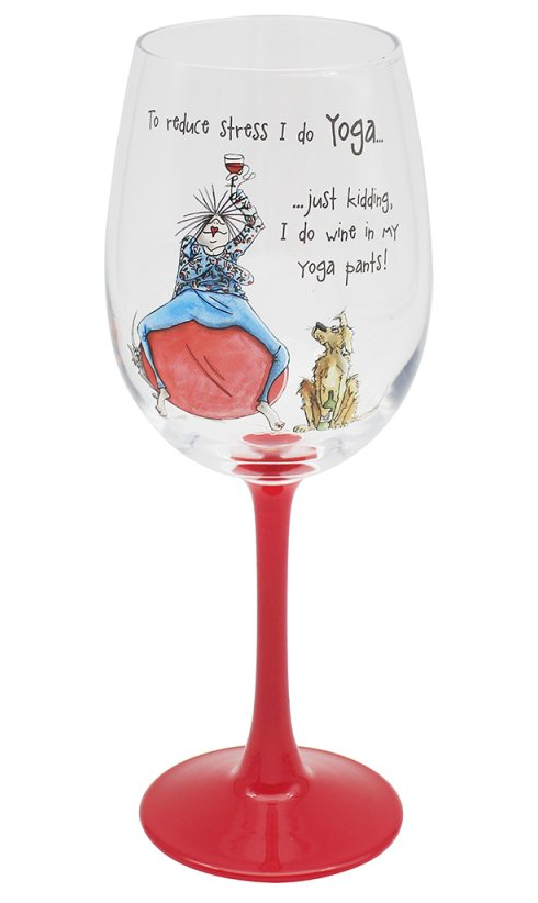 Pahar vin - Camilla & Rose - Wine Glass I Do Yoga | Lesser & Pavey