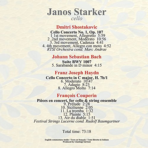 Schostakovic, Bach, Haydn, Couperin | Janos Starker