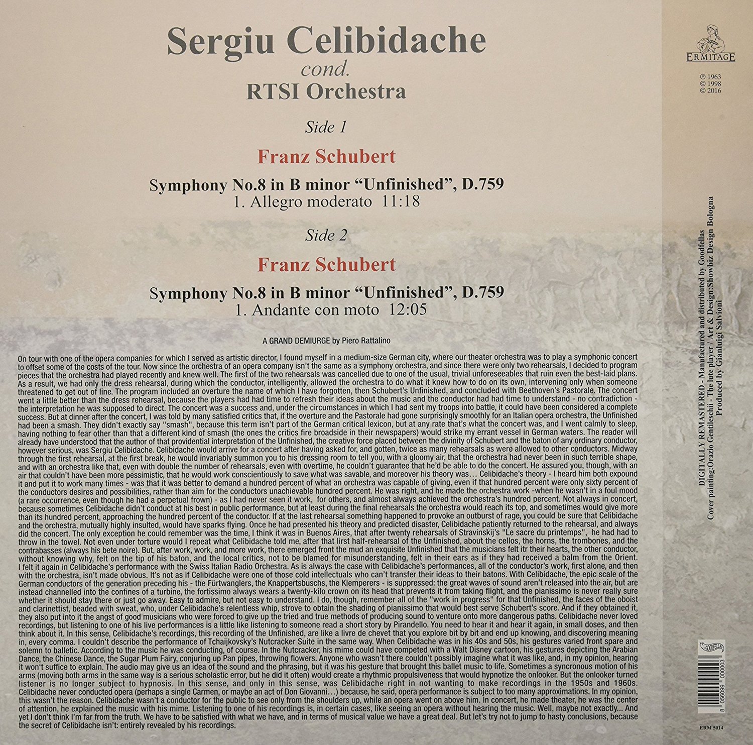 Sergiu Celibidache conducts RTSI Orchestra | Sergiu Celibidache