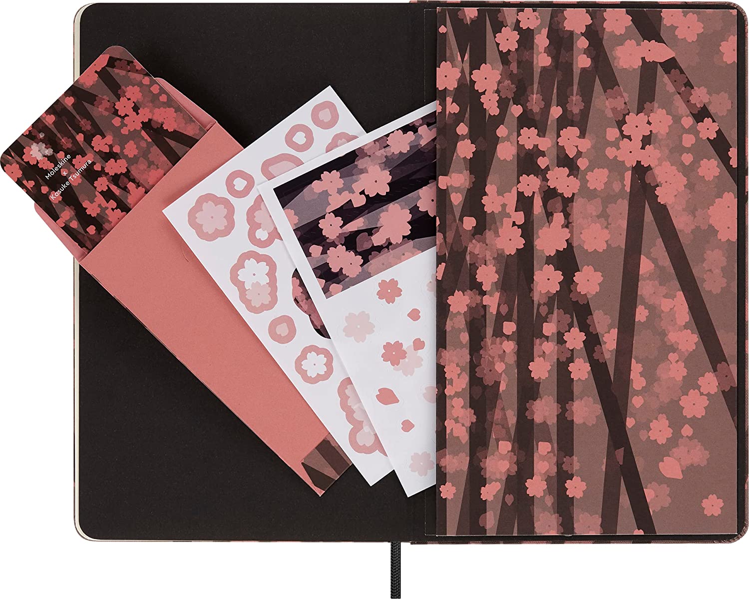 Carnet - Moleskine Limited Edition - Sakura - Fabric Hard Cover, Pocket, Ruled - Kosuke Tsumura | Moleskine - 4 | YEO