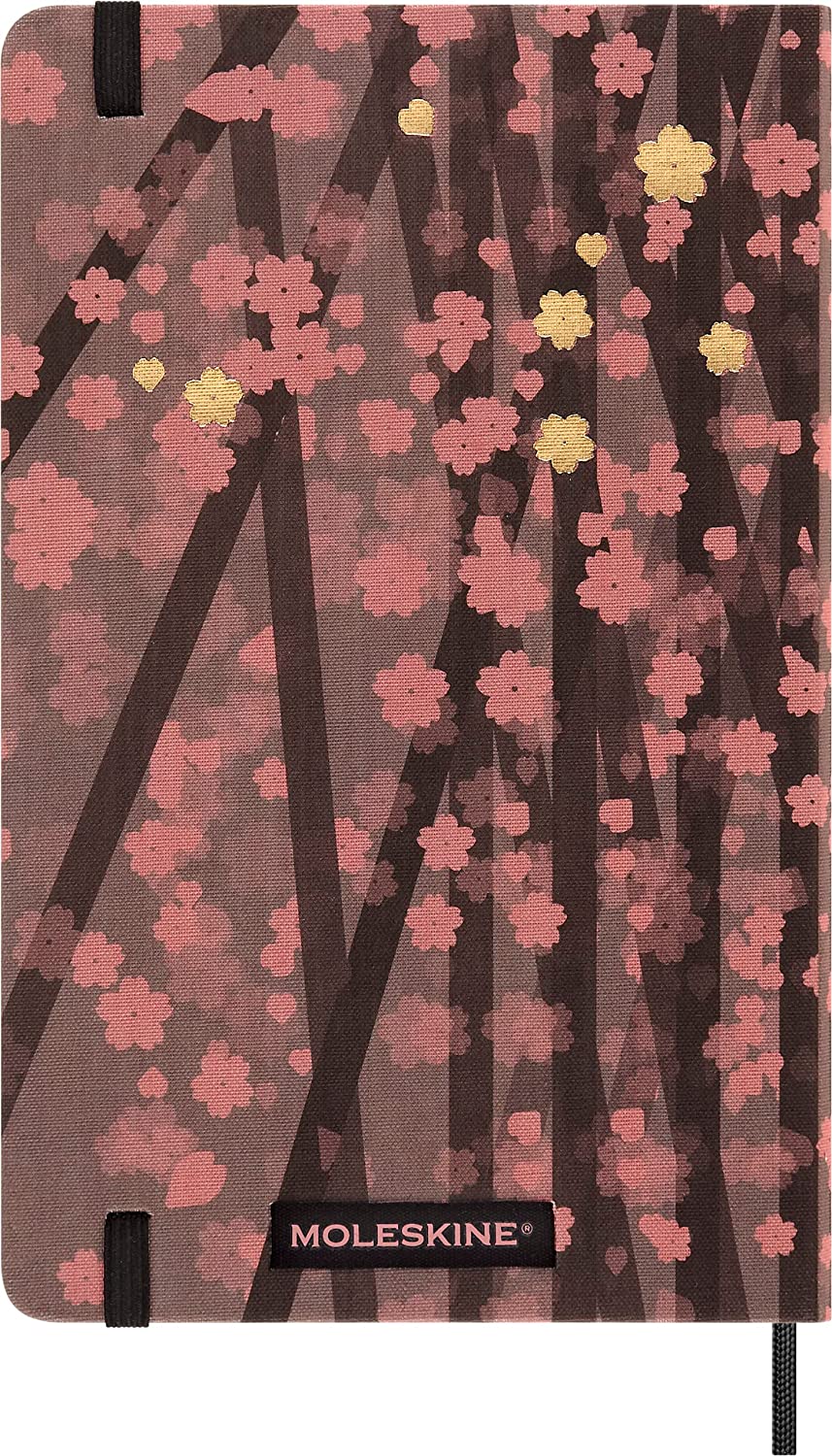 Carnet - Moleskine Limited Edition - Sakura - Fabric Hard Cover, Pocket, Ruled - Kosuke Tsumura | Moleskine - 5 | YEO