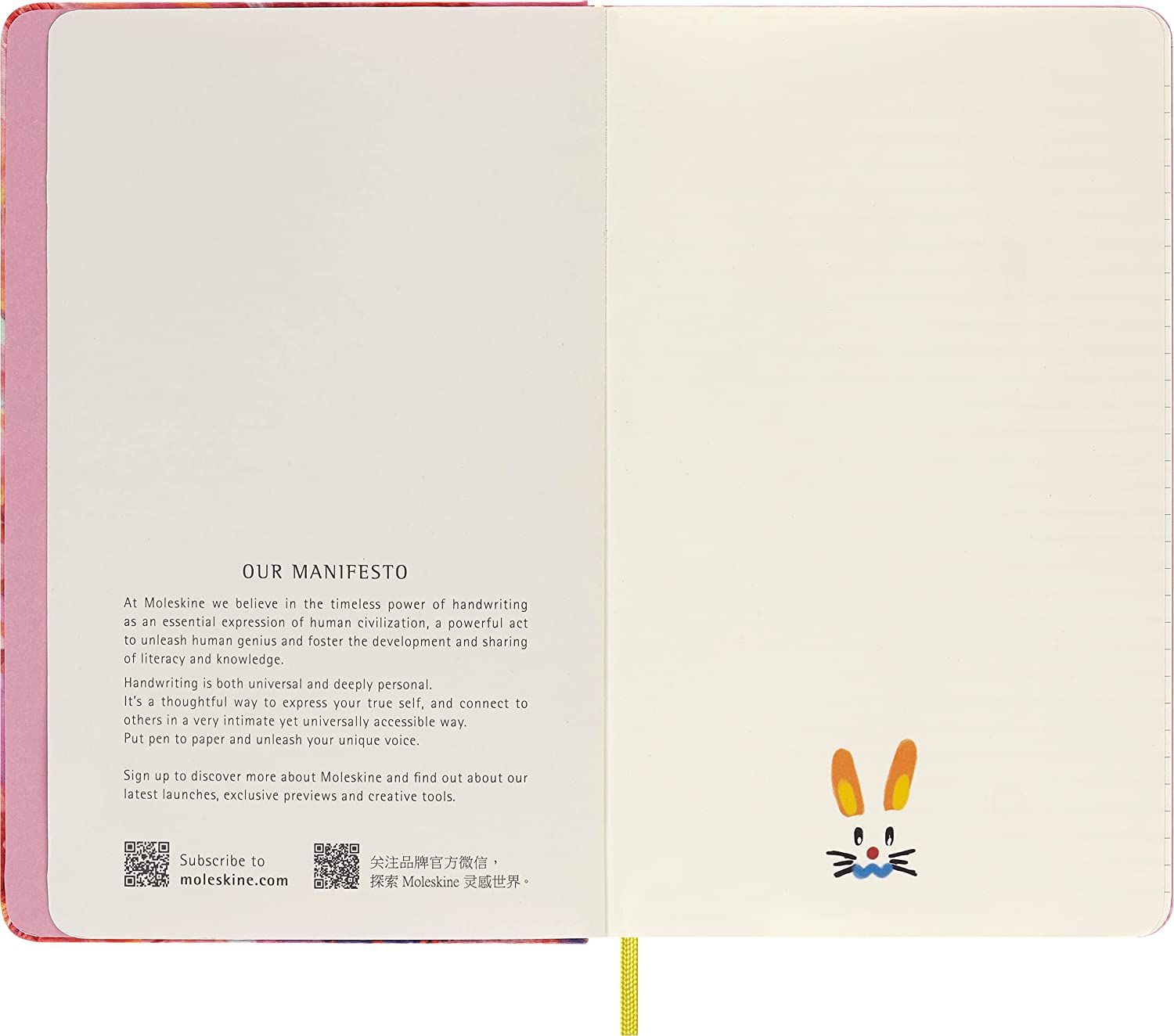 Carnet - Moleskine Limited Edition - Year of the Rabbit - Fabric Hard Cover, Large, Ruled - Angel Chen | Moleskine - 1 | YEO