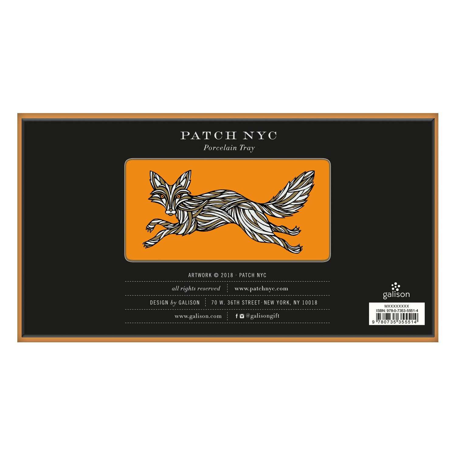 Tava decorativa-Patch NYC Fox | Galison - 2 | YEO