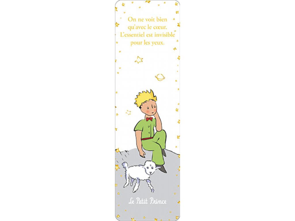 Semn de carte - Le Petit Prince - On ne voit bien qu avec le cceur | Kiub