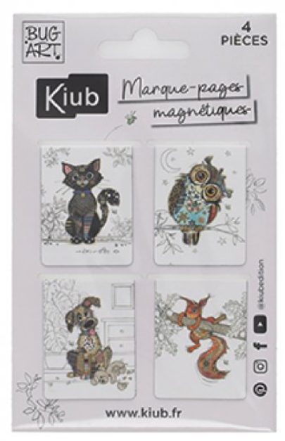 Set 4 semne de carte magnetice - Bug Art | Kiub