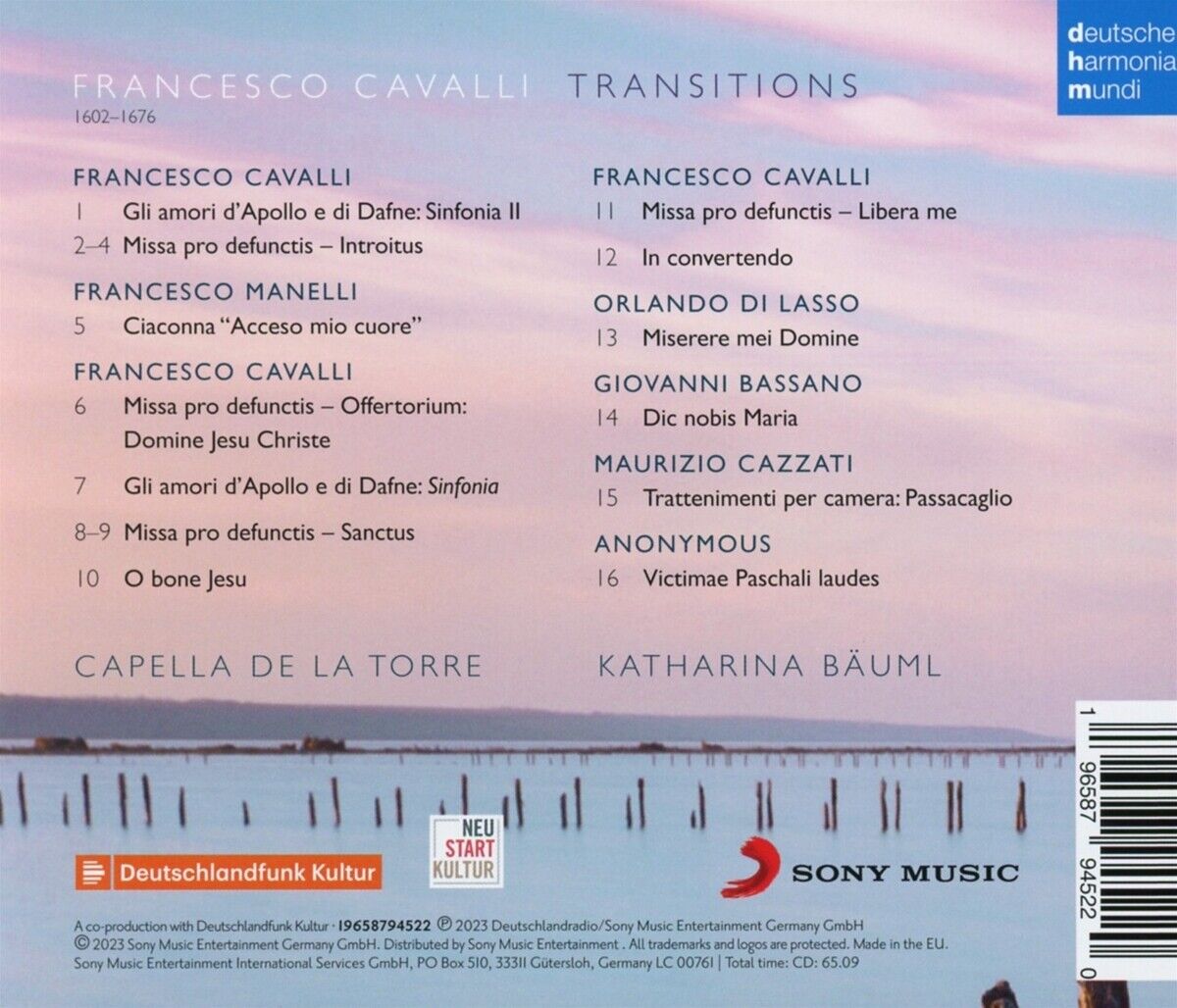 Francesco Cavalli: Transitions | Capella de la Torre, Katharina Bauml